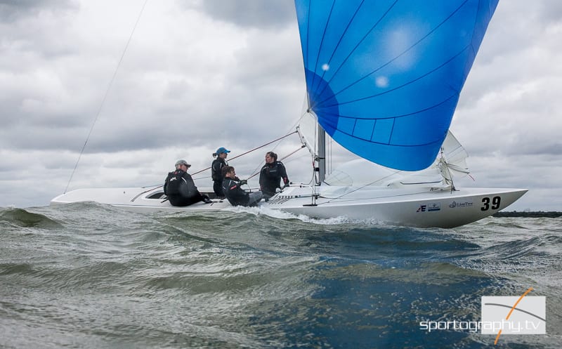 Etchells Worlds 2016 Day 2 – Mixed day for the Australians