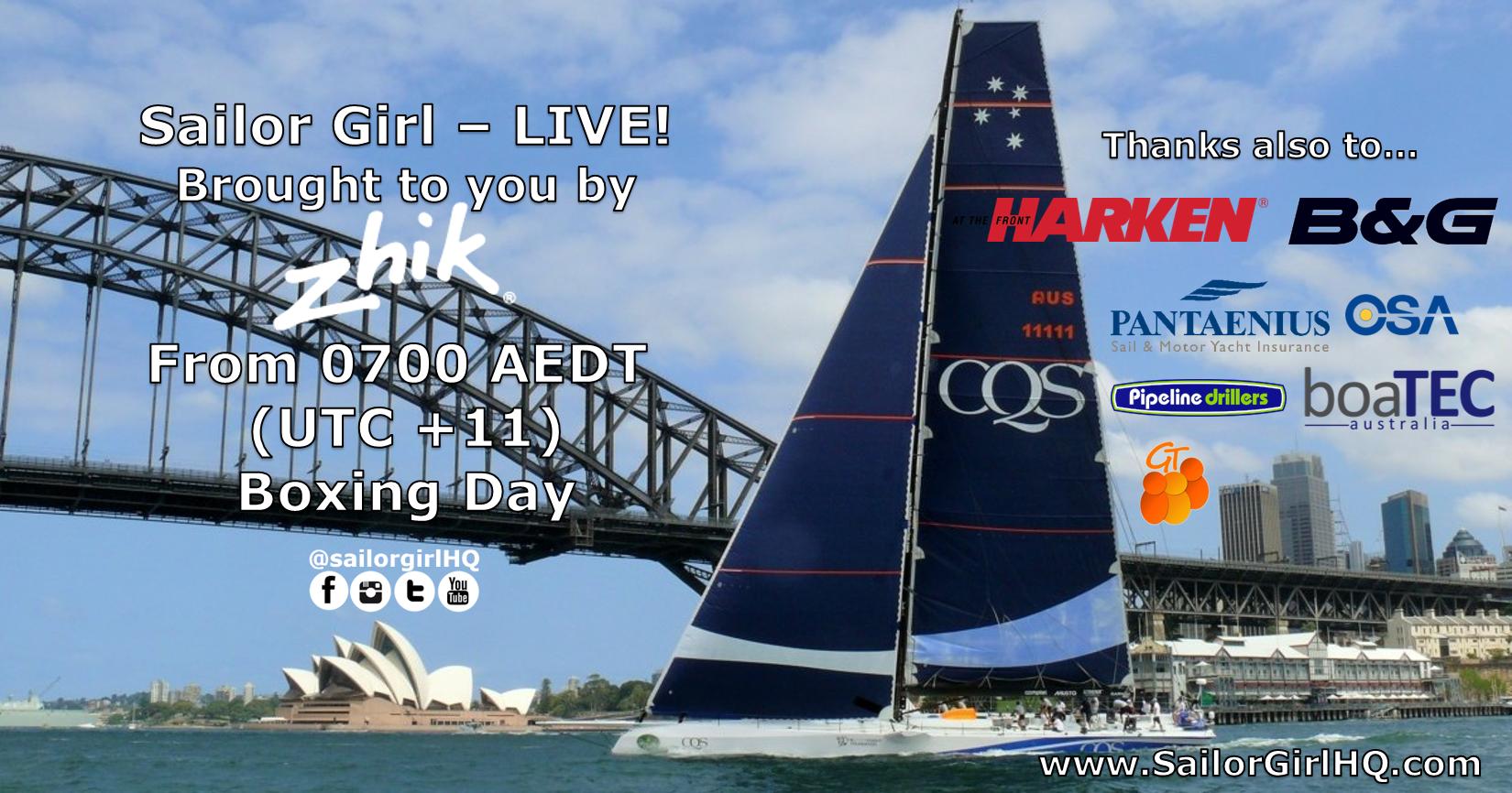 RSHYR | Follow it live through the Sailor Girl