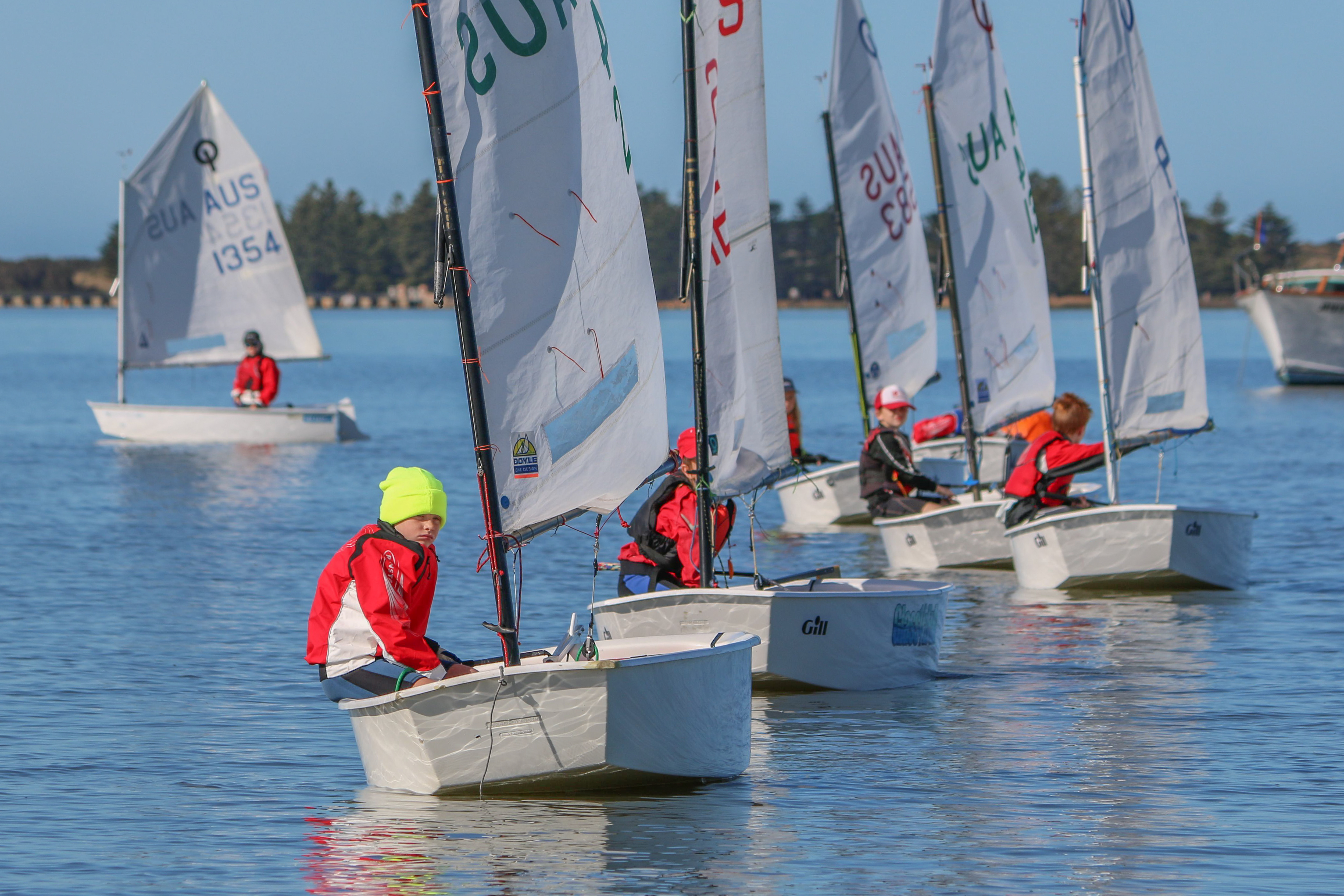 SA Optimist Frostbite | Light winds in Goolwa, still a great event