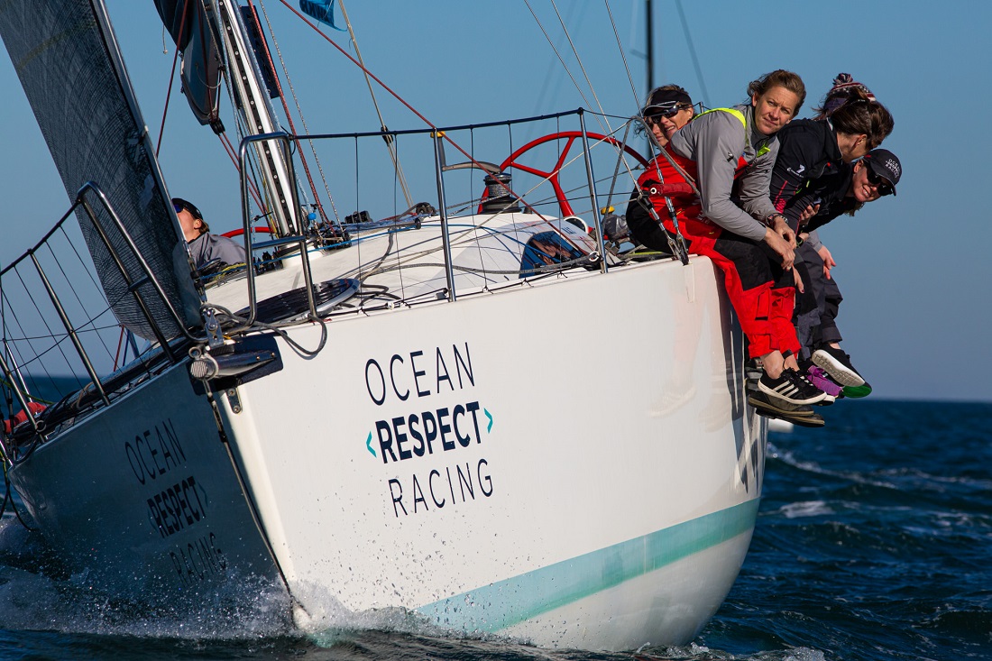 Ocean Respect Racing wins three from three on Day 1 at Australian Women’s Keelboat Regatta