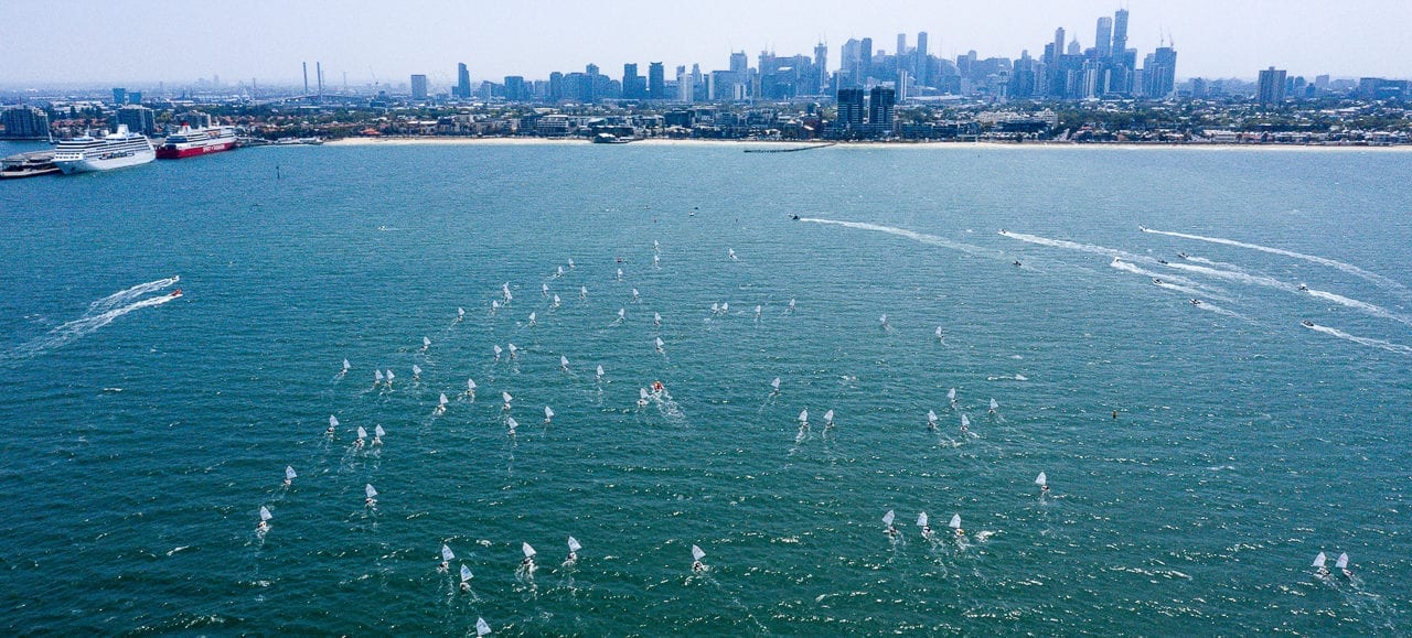 Classic conditions return to Melbourne for penultimate day of Musto Optimist Nationals