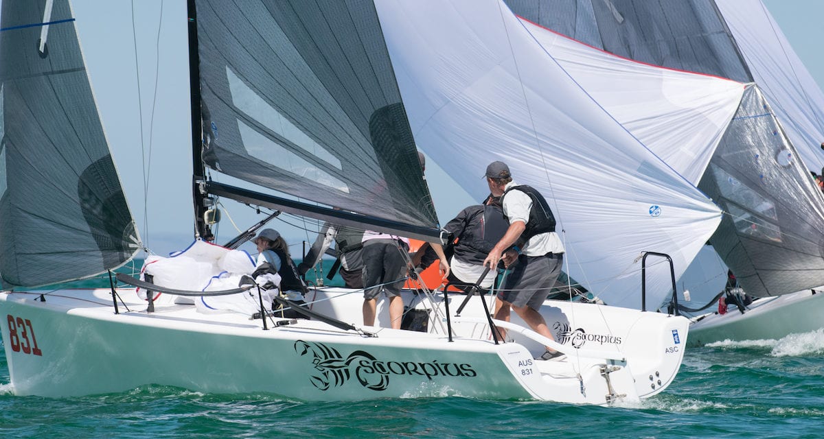 Rivalries renewed as super close racing kicks off 2020 Melges 24 Nationals