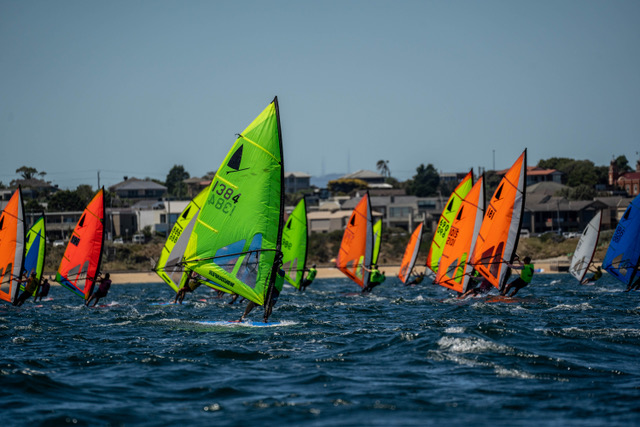 Hot and shifty start to 2022 Australian Windsurfing Championships