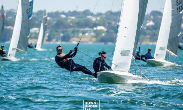 Still anyone’s guess after mixed second day of 2024 Fireball Worlds in Geelong