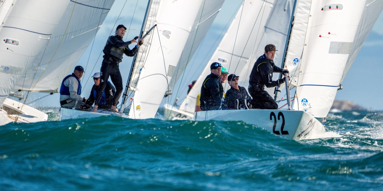 Sendy first day of the 2024 Etchells World Championships, just what the